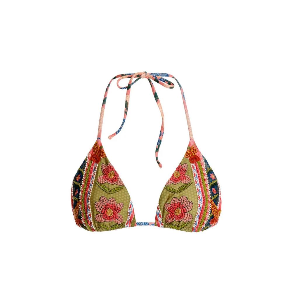 Agua Bendita Lolita Fiore Bikini Top NWT SIZE S